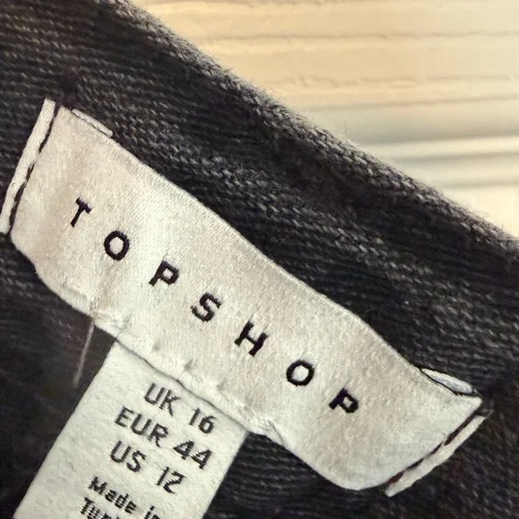 Topshop Charcoal Asymmetrical Skirt - Picture 5 of 5